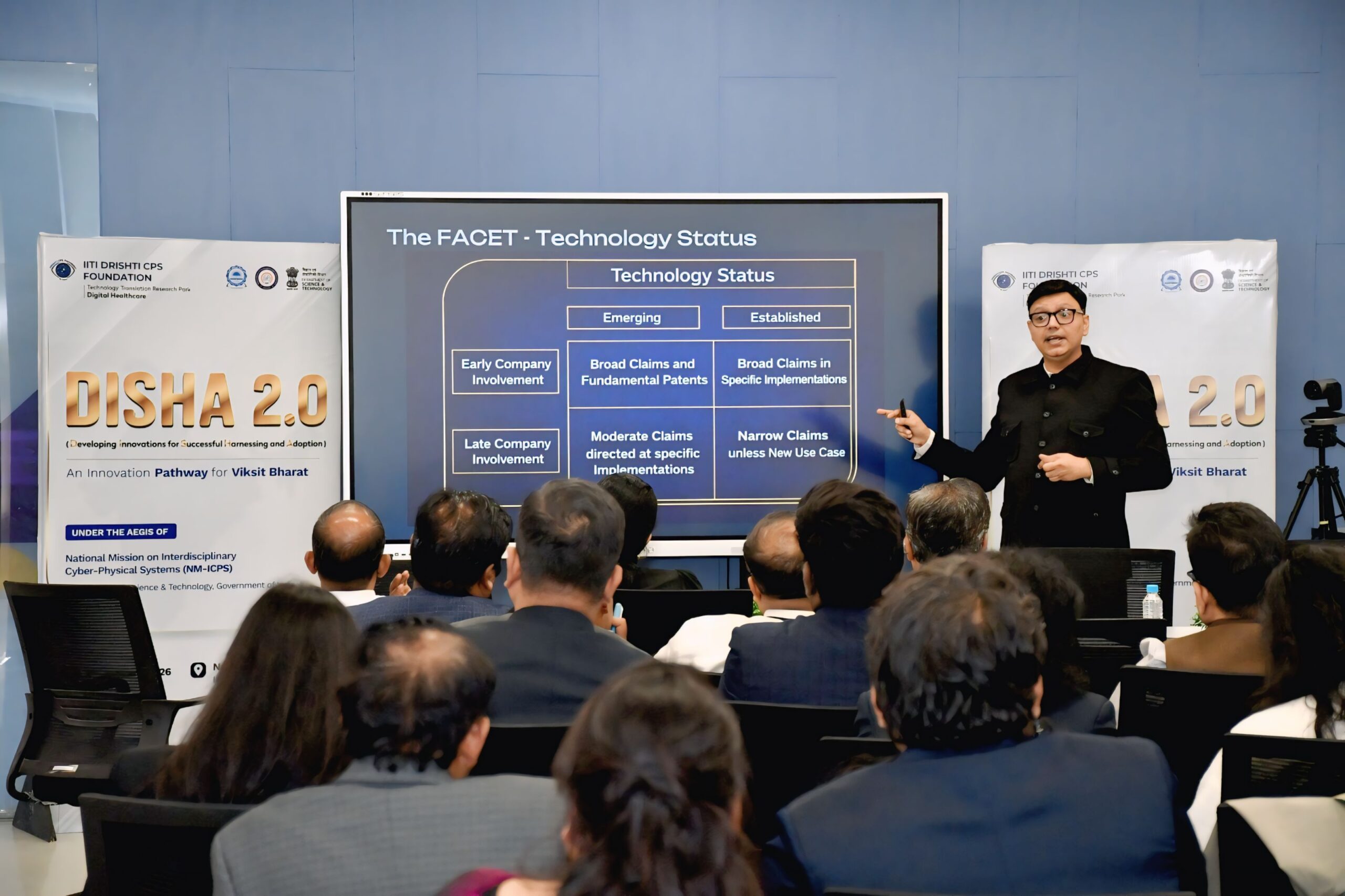 Presenting on technology status at DISHA 2.0